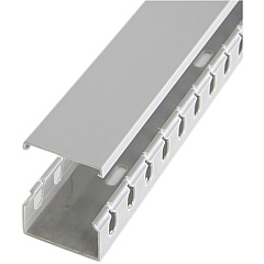 StarTech 2in x 1in Open Slot Wiring Cable Raceway Duct with Cover - Open Slot - Cable raceway - gray - 1.7 m (AD105X1)