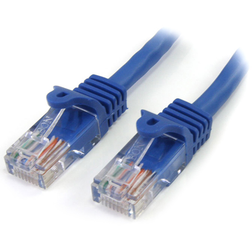 StarTech 35 ft Blue Snagless Cat5e UTP Patch Cable (RJ45PATCH35)