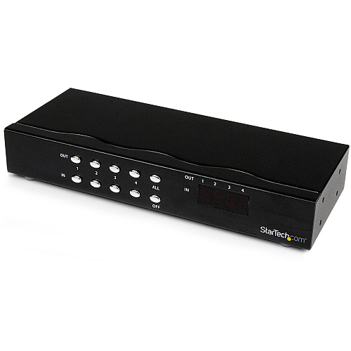 StarTech 4x4 VGA Video Matrix Switch Splitter with Audio (ST424MX)