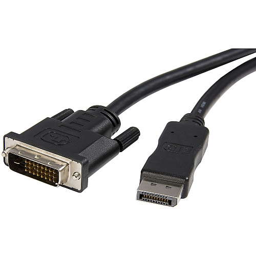 StarTech 10ft (3m) DisplayPort to DVI Cable, DisplayPort to DVI-D Adapter/Converter Cable, 1080p Video, DP 1.2 to DVI Monitor Cable (DP2DVIMM10)