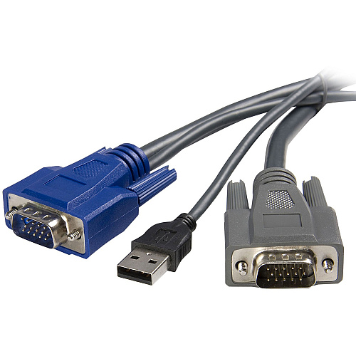 StarTech 2-in-1 - USB/ VGA cable - 4 pin USB Type A, HD-15 (M) - HD-15 (M) - 6 ft (SVUSBVGA6)