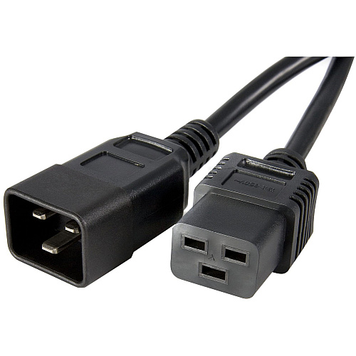 StarTech Computer Power Cord - C19 to C20 - AC Power Cord - 10 ft (PXTC19C2010)
