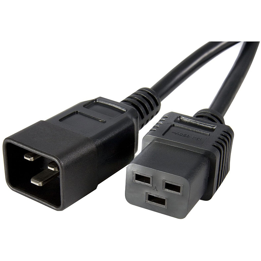 StarTech Computer Power Cord - C19 to C20 - AC Power Cord - 10 ft (PXTC19C2010)