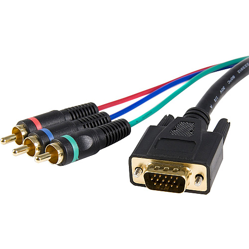 StarTech Cable adapter - RCA breakout - HD15 (m) - component (f) - 3 ft (HD15CPNTMM3)