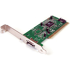 StarTech Startech 1 Port eSATA + 1 Port SATA PCI SATA Controller Card (PCIESATA2I) StarTech Startech 1 Port eSATA + 1 Port SATA PCI SATA Controller Card (PCIESATA2I)