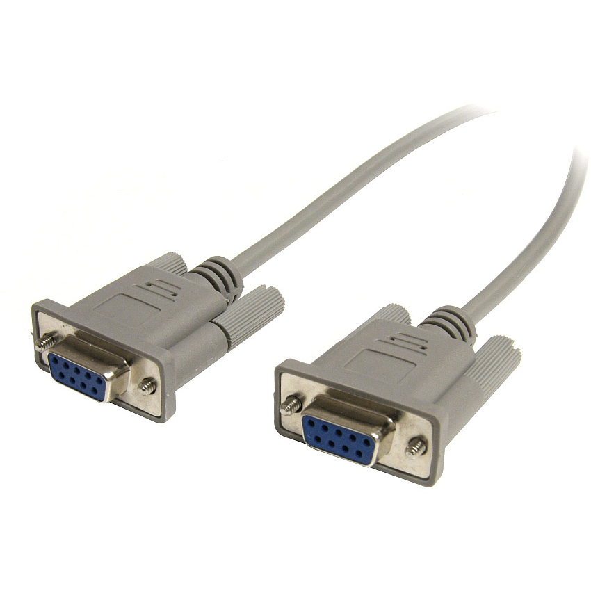 StarTech Cross Wired DB9 Serial Null Modem Cable - F/F - Serial/Null Modem Cable - 1 x DB-9, 1 x DB-9 - Serial/Null Modem Cable Crossover External - 25 ft (SCNM9FF25)
