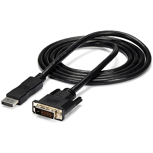 StarTech 6ft (1.8m) DisplayPort to DVI Cable, DisplayPort to DVI-D Adapter Cable, 1080p Video, DP 1.2 to DVI Monitor Converter Cable (DP2DVIMM6)
