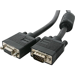 StarTech 3 ft Coax High Resolution VGA Monitor Extension Cable - HD15 M/F (MXT101HQ3)