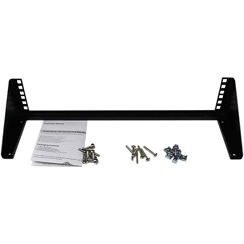 StarTech 2U 19in Steel Vertical Wall Mount Equipment Rack Bracket (RK219WALLV)