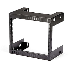 StarTech 8U 19" Wall Mount Network Rack, 12" Deep 2 Post Open Frame Server Room Rack for Data/AV/IT/Computer Equipment/Patch Panel with Cage Nuts & Screws 135lb Weight Capacity, Black (RK812WALLO) StarTech 8U 19" Wall Mount Network Rack, 12" Deep 2 Post Open Frame Server Room Rack for Data/AV/IT/Computer Equipment/Patch Panel with Cage Nuts & Screws 135lb Weight Capacity, Black (RK812WALLO)