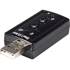 StarTech USB audio adapter - virtual 7.1 - external sound card - stereo audio (ICUSBAUDIO7) StarTech USB audio adapter - virtual 7.1 - external sound card - stereo audio (ICUSBAUDIO7)