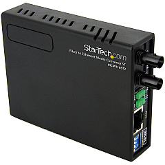 StarTech 10/100 Multi Mode Fiber Copper Fast Ethernet Media Converter ST 2 km (MCM110ST2)