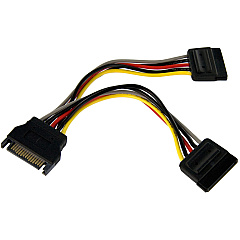StarTech 6in SATA Power Y Splitter Cable Adapter (PYO2SATA)
