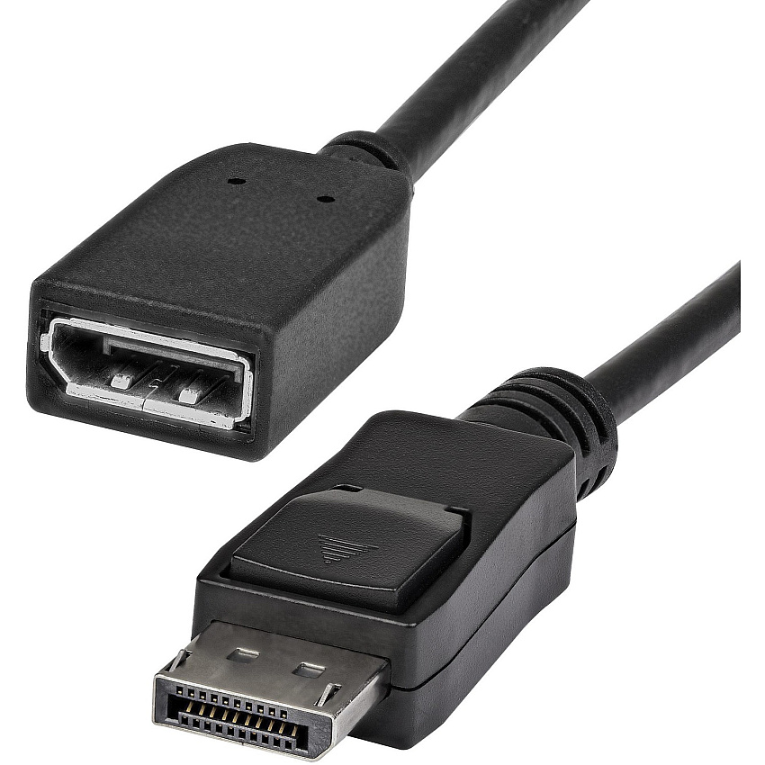StarTech 6ft (2m) DisplayPort Extension Cable, 4K x 2K Video, DisplayPort Male to Female Extension Cable, DP 1.2 Extender Cable / Cord (DPEXT6L)