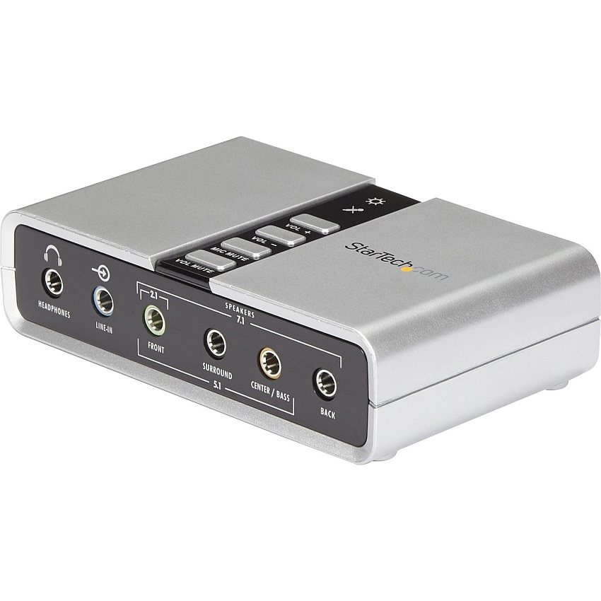 StarTech 7.1 USB Audio Adapter External Sound Card (ICUSBAUDIO7D)