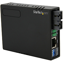 StarTech 10/100 Multi Mode Fiber to Ethernet Media Converter SC 2km with PoE (MCM110SC2P)