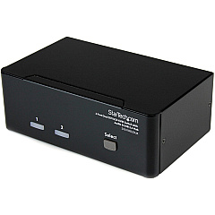 StarTech 2 Port Dual DVI USB KVM Switch w/ Audio & USB Hub (SV231DD2DUA)