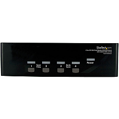 StarTech 4 Port DVI VGA Dual Monitor KVM Switch with Audio & USB Hub (SV431DDVDUA) StarTech 4 Port DVI VGA Dual Monitor KVM Switch with Audio & USB Hub (SV431DDVDUA)