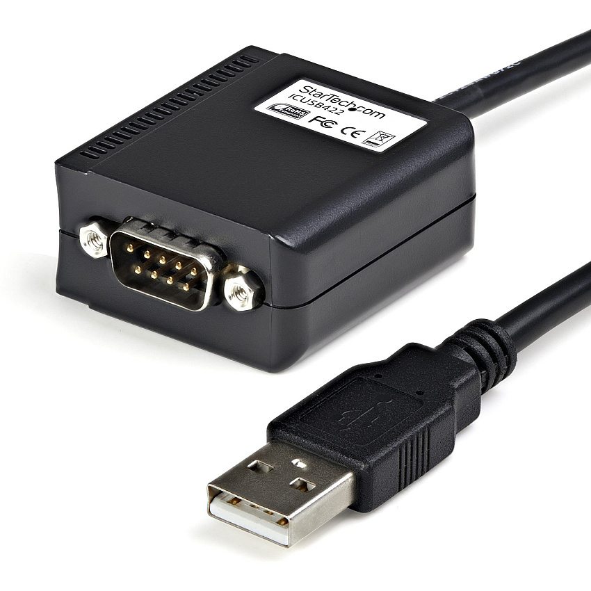 StarTech 6ft RS422/485 USB Serial Adapter w/ COM Retention (ICUSB422)