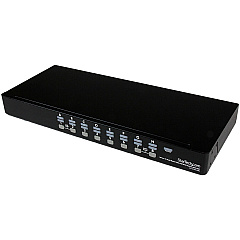 StarTech 16 Port 1U Rackmount USB KVM Switch with OSD (SV1631DUSBU)