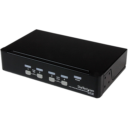 StarTech 4 Port 1U Rackmount USB KVM Switch with OSD (SV431DUSBU)