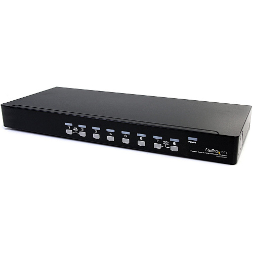 StarTech 8 Port Rackmount USB VGA KVM Switch w/ Audio (SV831DUSBAU)