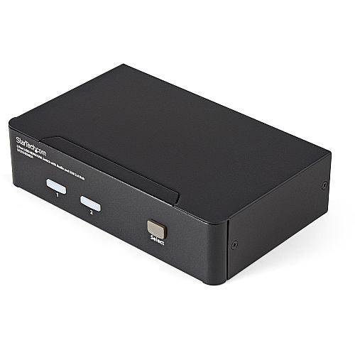StarTech 2 Port USB HDMI KVM Switch w/ Audio & USB 2.0 Hub (SV231HDMIUA)