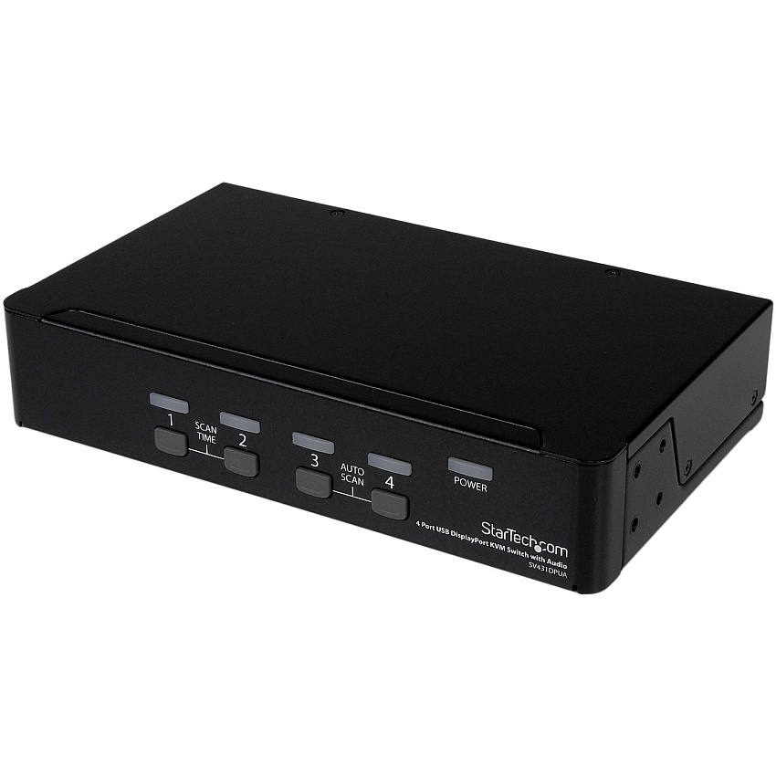 StarTech 4 Port USB DisplayPort KVM Switch with Audio (SV431DPUA)