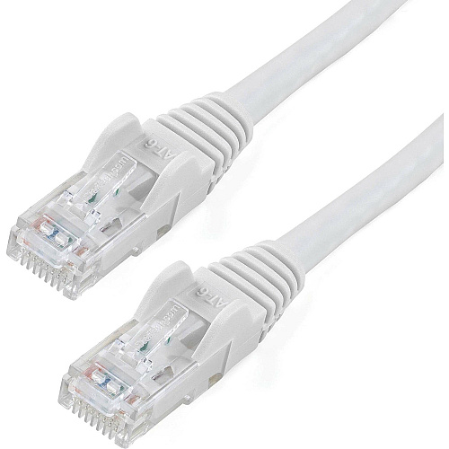 StarTech 10ft CAT6 Ethernet Cable - White Snagless Gigabit - 100W PoE UTP 650MHz Category 6 Patch Cord UL Certified Wiring/TIA (N6PATCH10WH)