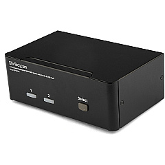 StarTech 2 Port Dual DisplayPort USB KVM Switch with Audio (SV231DPDDUA)