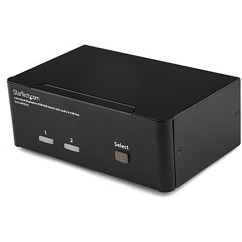 StarTech 2 Port Dual DisplayPort USB KVM Switch with Audio (SV231DPDDUA)