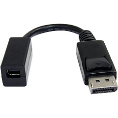 StarTech 6in (15cm) DisplayPort to Mini DisplayPort Cable, 4K x 2K Video, DP Male to Mini DP Female Adapter Cable, DP to mDP 1.2 (DP2MDPMF6IN)