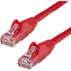 StarTech 15ft CAT6 Ethernet Cable - Red Snagless Gigabit - 100W PoE UTP 650MHz Category 6 Patch Cord UL Certified Wiring/TIA (N6PATCH15RD)