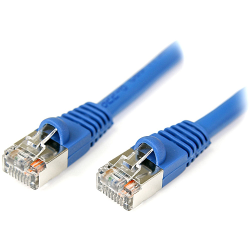 StarTech 6 ft Blue Snagless Shielded Cat5e Patch Cable (S45PATCH6BL)