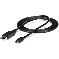 StarTech 10ft (3m) Mini DisplayPort to DisplayPort 1.2 Cable, 4K x 2K mDP to DisplayPort Adapter Cable, Mini DP to DP Cable (MDP2DPMM10)