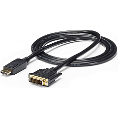 StarTech 6ft (1.8m) DisplayPort to DVI Cable, 1080p Video, DisplayPort to DVI-D Adapter/Converter Cable, DP 1.2 to DVI Monitor Cable (DP2DVI2MM6) StarTech 6ft (1.8m) DisplayPort to DVI Cable, 1080p Video, DisplayPort to DVI-D Adapter/Converter Cable, DP 1.2 to DVI Monitor Cable (DP2DVI2MM6)