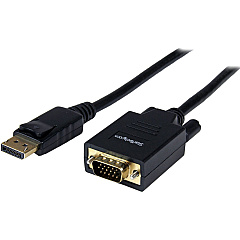 StarTech 6ft (1.8m) DisplayPort to VGA Cable, Active DisplayPort to VGA Adapter Cable, 1080p Video, DP to VGA Monitor Converter Cable (DP2VGAMM6) StarTech 6ft (1.8m) DisplayPort to VGA Cable, Active DisplayPort to VGA Adapter Cable, 1080p Video, DP to VGA Monitor Converter Cable (DP2VGAMM6)