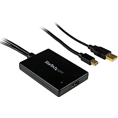 StarTech Mini DisplayPort to HDMI Adapter with USB Audio (MDP2HDMIUSBA) StarTech Mini DisplayPort to HDMI Adapter with USB Audio (MDP2HDMIUSBA)