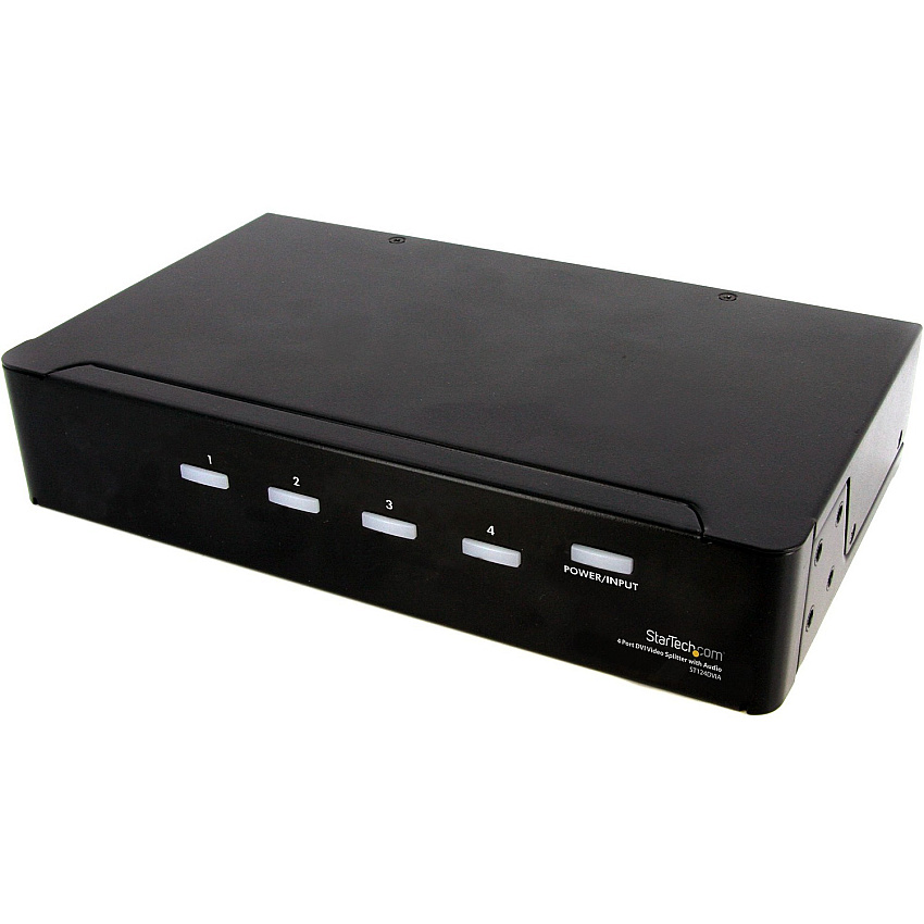 StarTech 4 Port DVI Video Splitter with Audio (ST124DVIA)