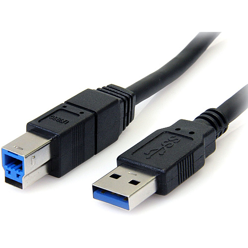 StarTech 10 ft Black SuperSpeed USB 3.0 Cable A to B - M/M (USB3SAB10BK)