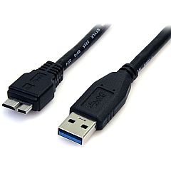 StarTech 3 ft Black SuperSpeed USB 3.0 Cable A to Micro B (USB3SAUB3BK)