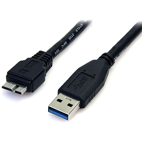 StarTech 3 ft Black SuperSpeed USB 3.0 Cable A to Micro B (USB3SAUB3BK)