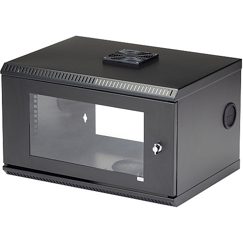 StarTech 6U 19" Wallmount Server Rack Cabinet Acrylic Door (RK619WALL)
