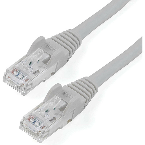 StarTech 35ft CAT6 Ethernet Cable - Gray Snagless Gigabit - 100W PoE UTP 650MHz Category 6 Patch Cord UL Certified Wiring/TIA (N6PATCH35GR)