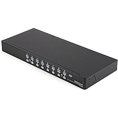 StarTech 16 Port 1U Rackmount USB KVM Switch Kit with OSD and Cables (SV1631DUSBUK)