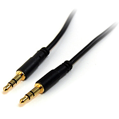 StarTech 15 ft Slim 3.5mm Stereo Audio Cable - M/M (MU15MMS)