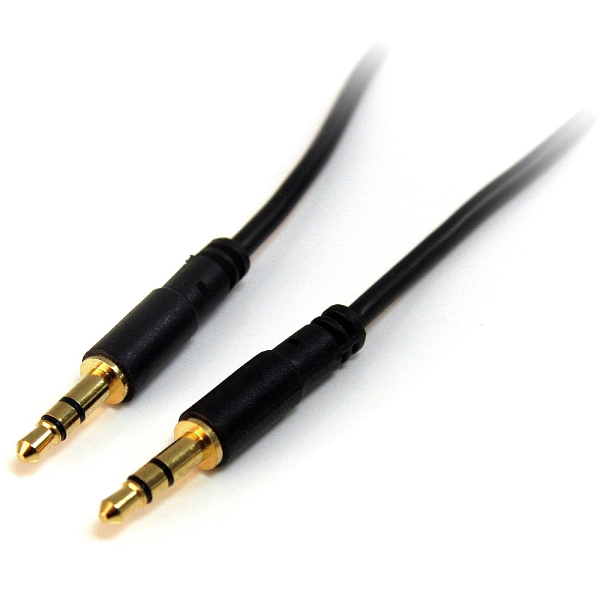 StarTech 15 ft Slim 3.5mm Stereo Audio Cable - M/M (MU15MMS)