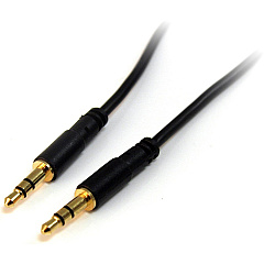 StarTech 3 ft Slim 3.5mm Stereo Audio Cable - M/M (MU3MMS)