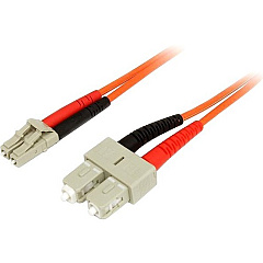 StarTech 3m Fiber Optic Cable - Multimode Duplex 50/125 - LSZH - LC/SC - OM2 - LC to SC Fiber Patch Cable (50FIBLCSC3) StarTech 3m Fiber Optic Cable - Multimode Duplex 50/125 - LSZH - LC/SC - OM2 - LC to SC Fiber Patch Cable (50FIBLCSC3)