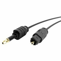 StarTech 10 ft Toslink to Miniplug Digital Audio Cable (THINTOSMIN10)